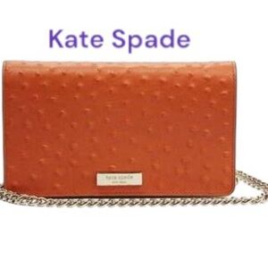 KATE SPADE ALEXANDER AVENUE ISABELI ORANGE PEBBLE CROSSBODY PURSE